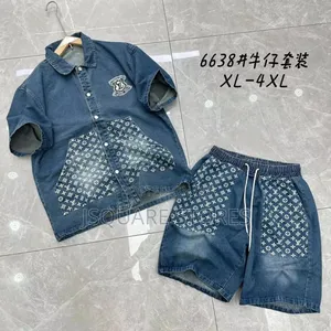 Men Luxury Denim Shirts and Shorts