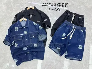 Men Luxury Denim Shirts and Shorts