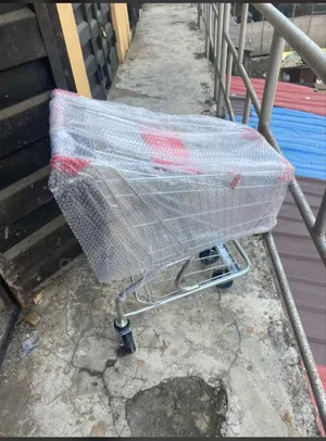Supermarket Shopping Trolley Cart Stainless Steel 60 Litters