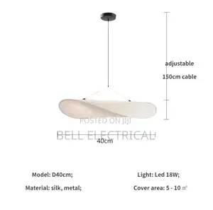 400mm Nordic Minilism Silk Led Pendant Light