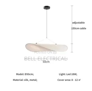 500mm Nordic Minilism Silk Led Pendant