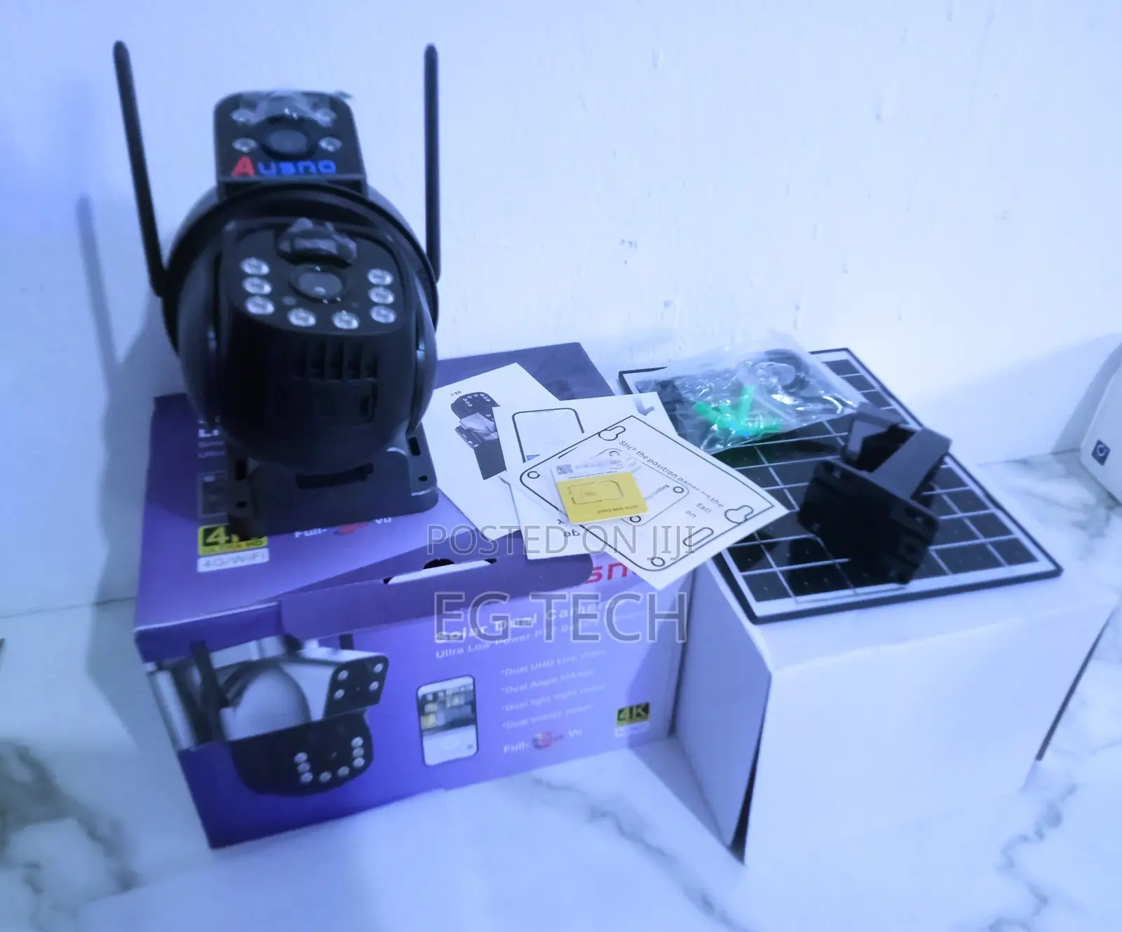 Ubox Solar Dual CCTV Camera (Payment on Delivery)