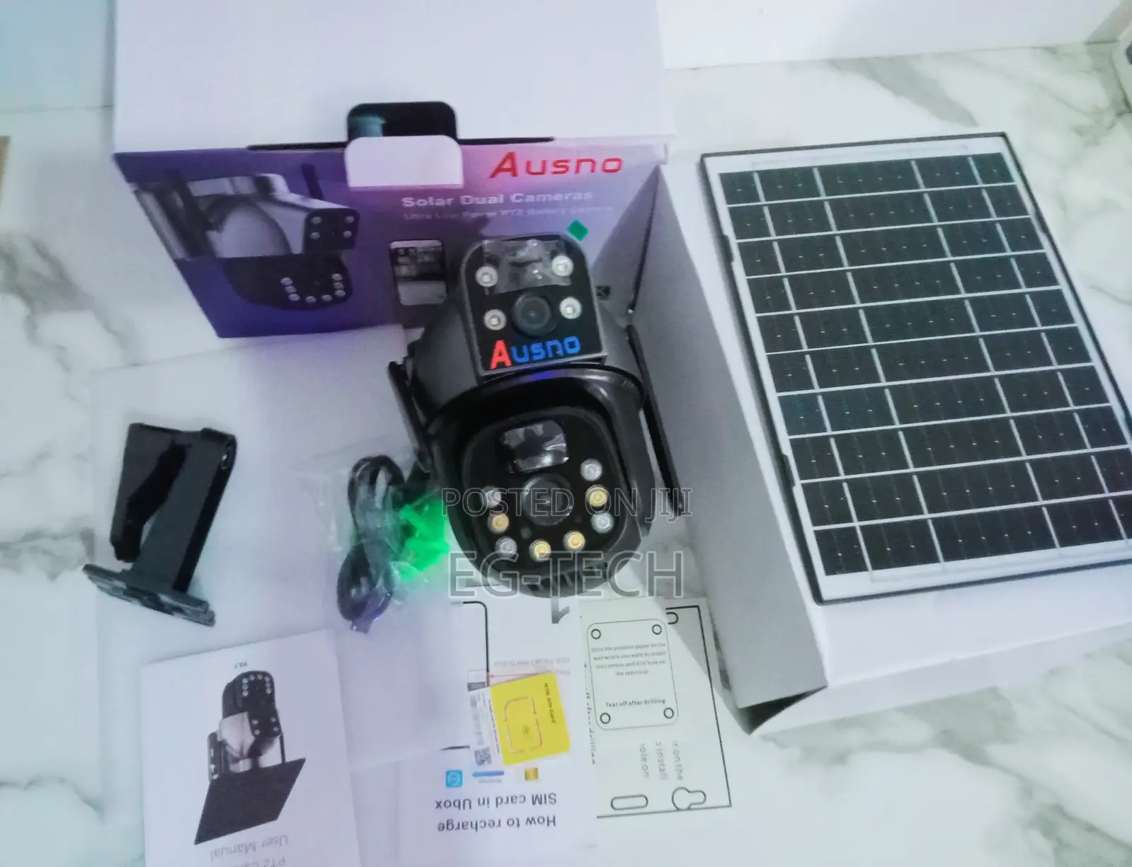 Ubox Solar Dual CCTV Camera (Payment on Delivery)