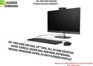 New HP ProOne 240 G10 All-in-One 8GB Intel Core I3 SSD 512GB