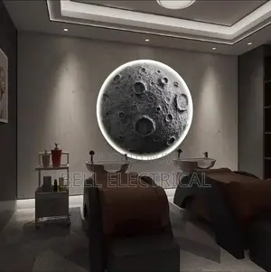 1000mm Decor Wall Lamp 3d Dimensional Relief Crater Moon
