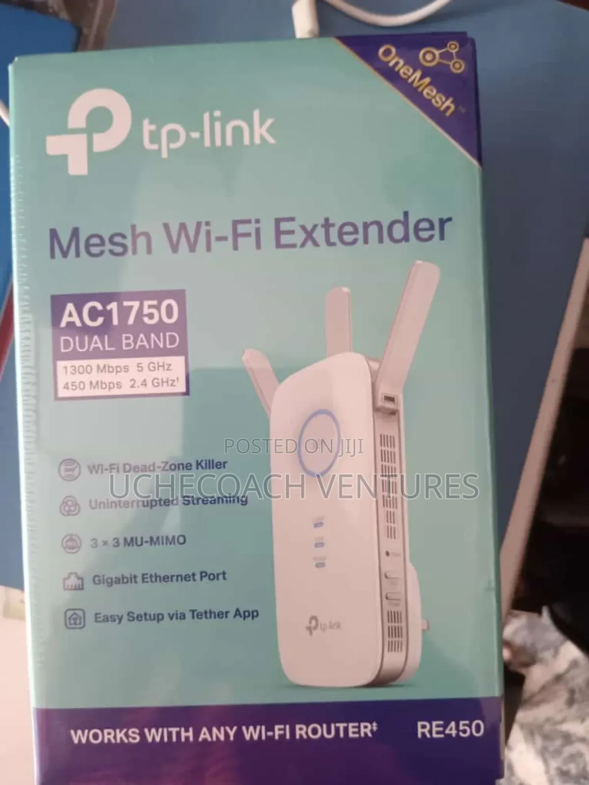 Tp-Link Ac1750 Mesh Wifi Range Extender Re450