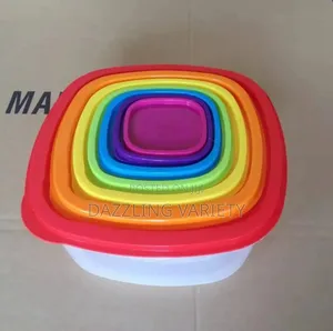 7 in 1 Rainbow Refrigerator Crisper Bowl Set