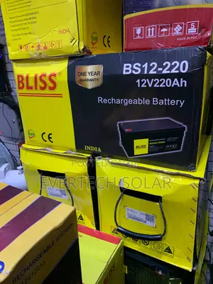 Bliss 220’Ahms Dry Cell (Gel) Battery 12v Indian Tech