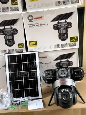 Intelligent V380pro 3lens 360° PTZ 4g Solar CCTV Camera