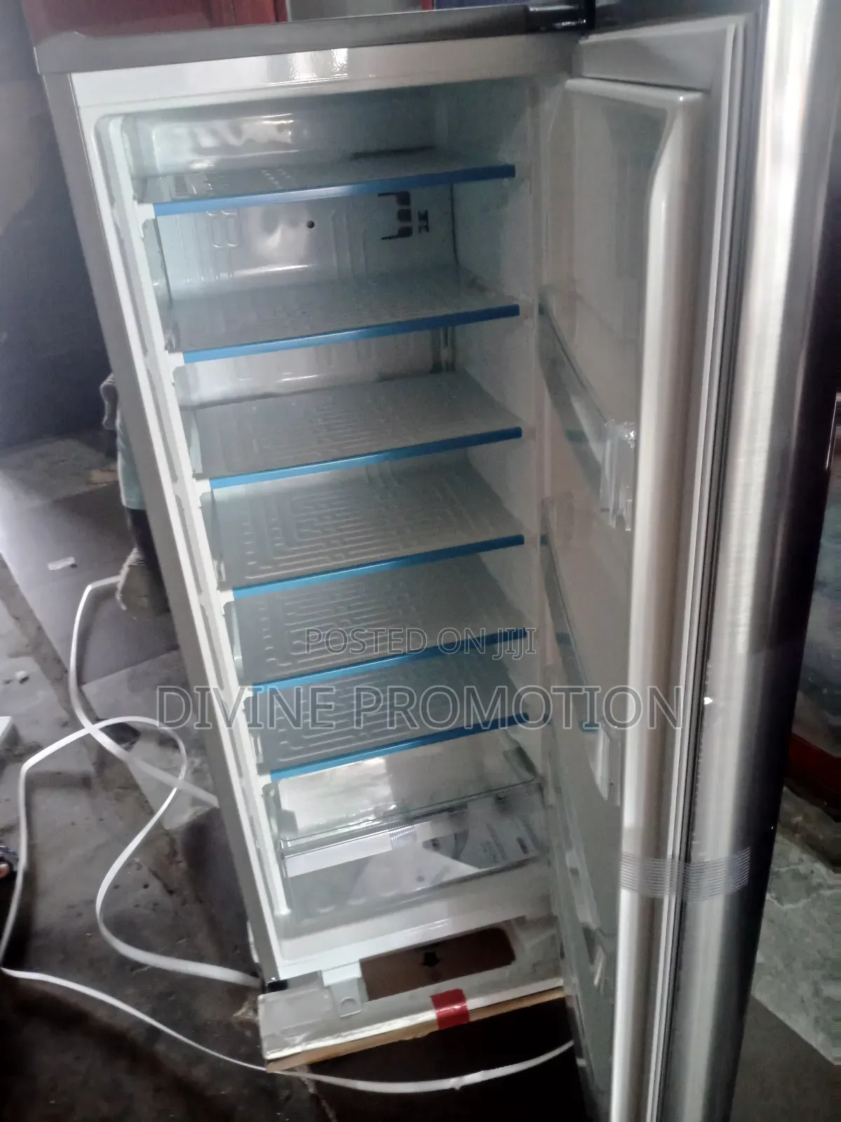 Lg 6 Steps Upright Freezer, 110 Watts, Silver Color.