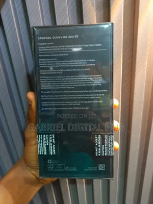 New Samsung Galaxy S20 Ultra 5G 128 GB Silver