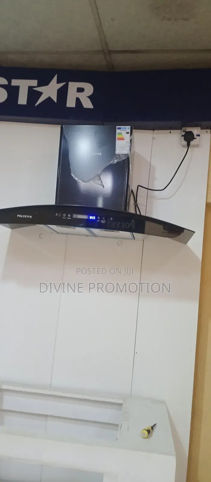 Polystar Range Hood (Heat Extractor) 90cm Charcoal Filter