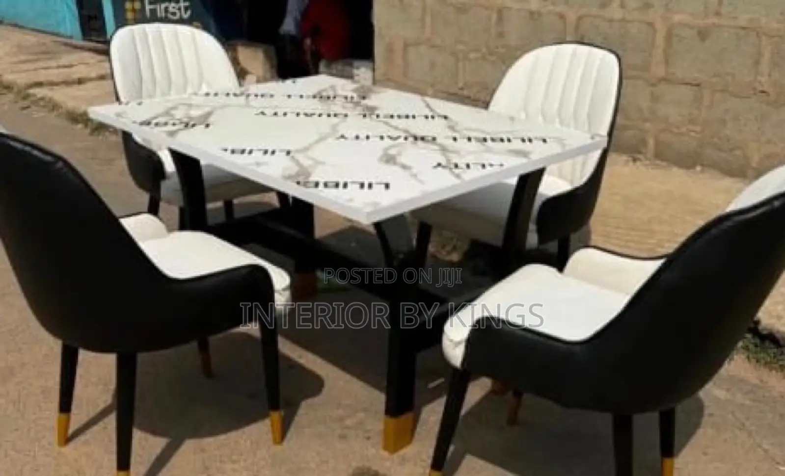 4 Seater Dining Set +Marble Board Table Top Made in Quality