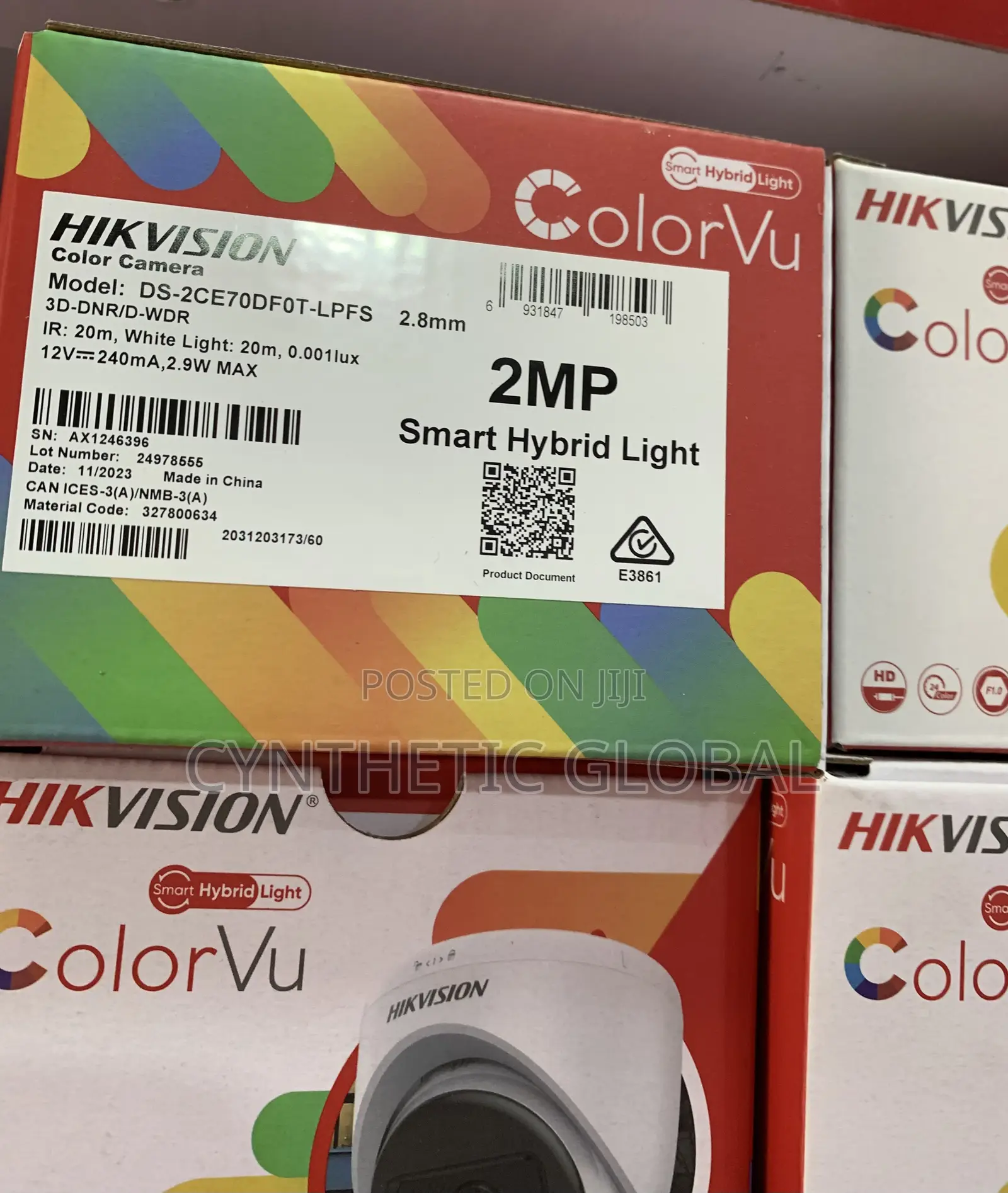 Ds-2ce70dfot-LPFS Hikvision 2mp Analog Colorvu Audio Camera