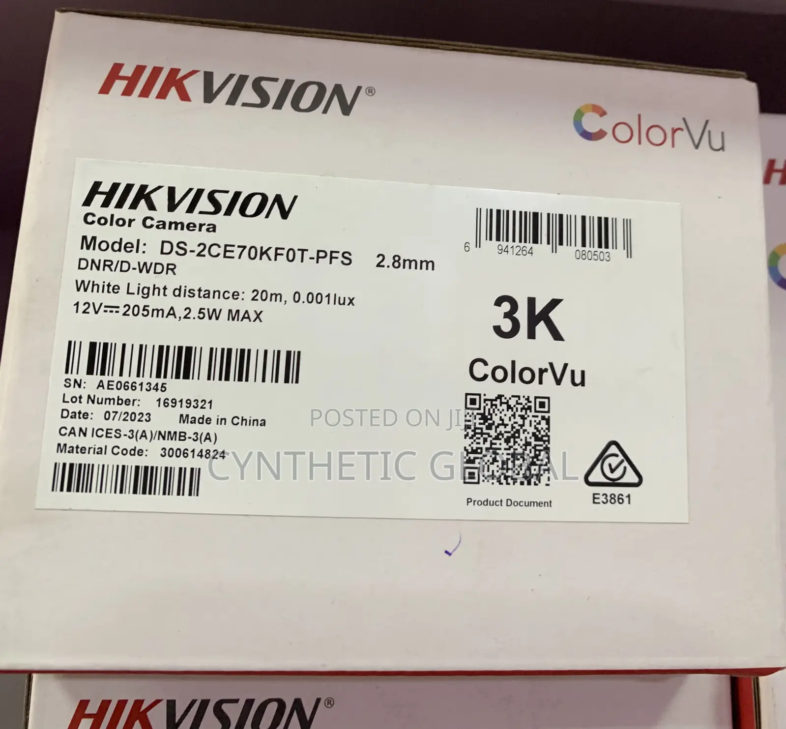 Ds-2ce70kfot-PFS Hikvision Dome Color/Audio