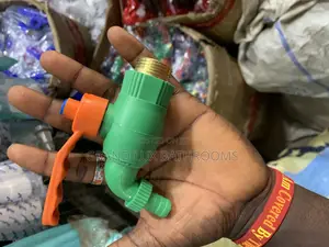 PPR Plastic Tap With Orange Handle and Brass