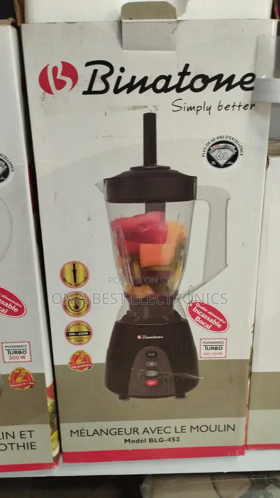 Binatone BLG 452 Blender/Grinder - Unbreakable Jar