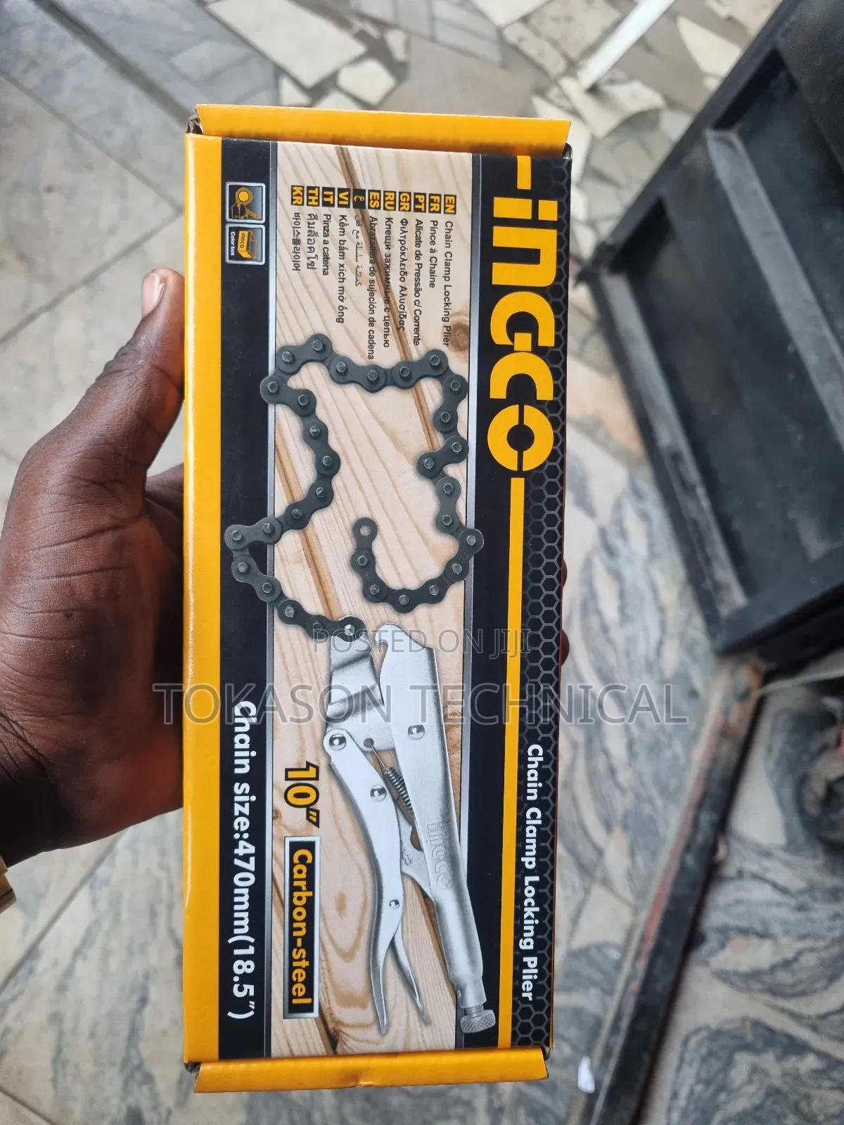 Ingco Chain Clamp Locking Plier, Model Hclp0210.