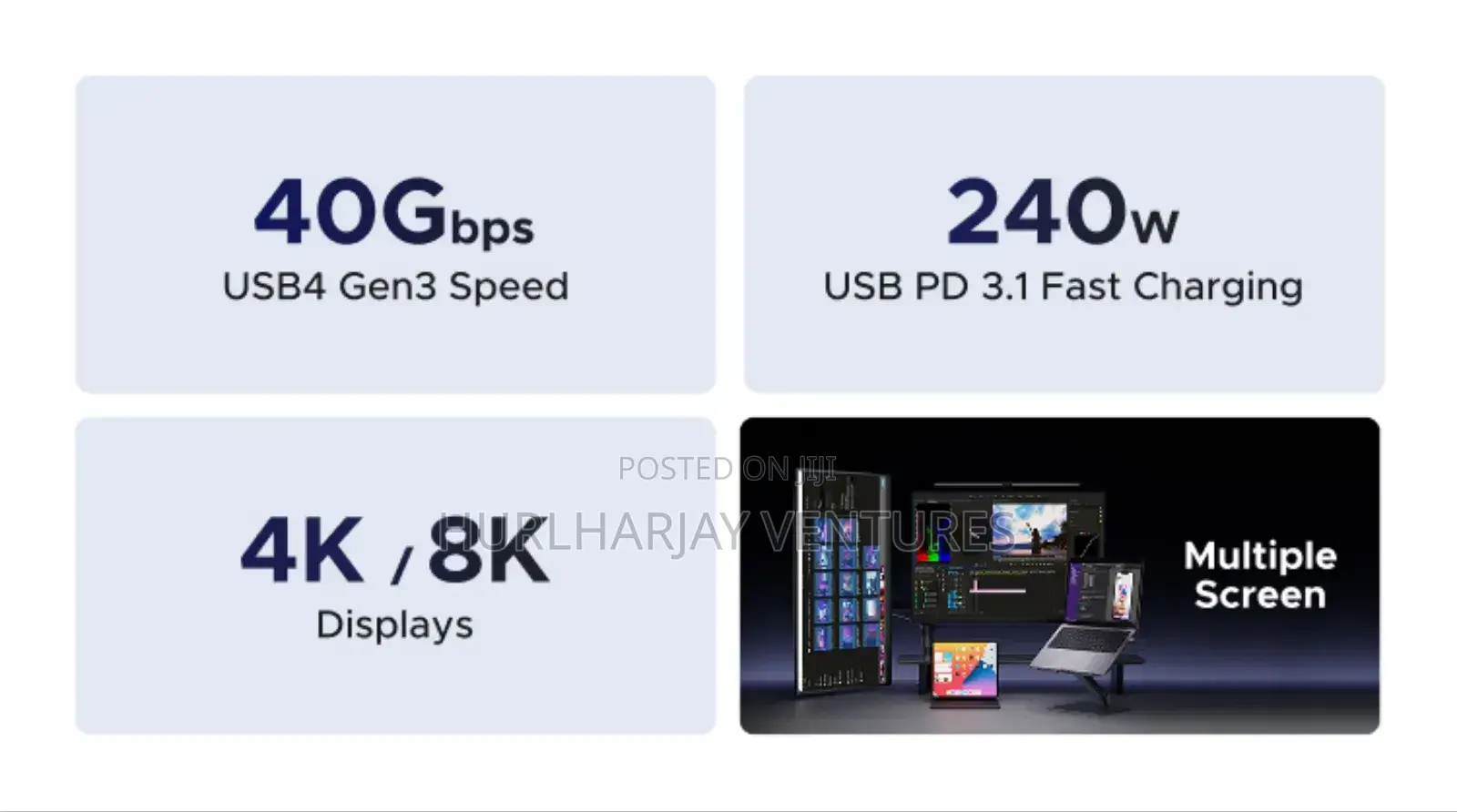 Ugreen 240w Display Thunderbolt Pd Cable