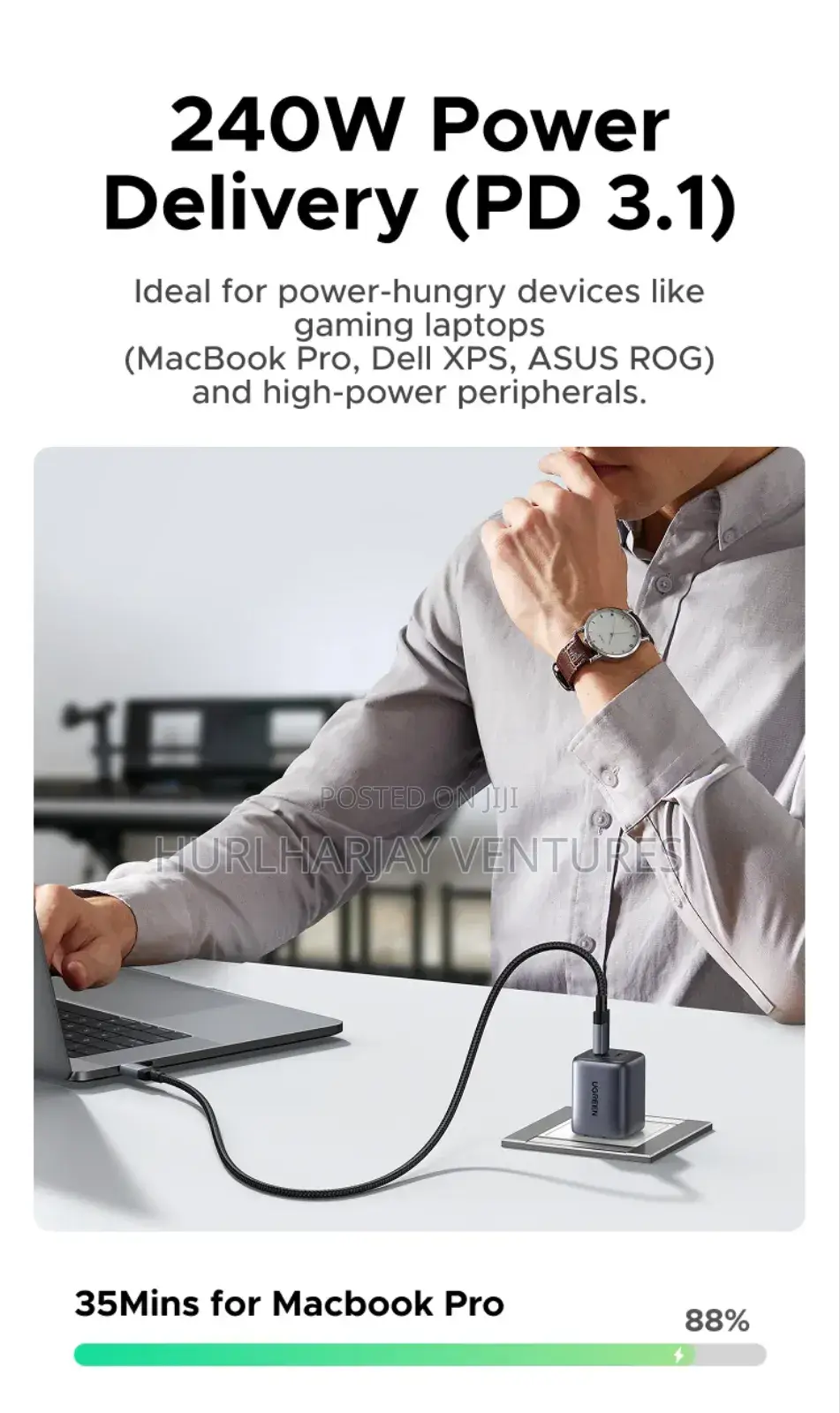 Ugreen 240w Display Thunderbolt Pd Cable