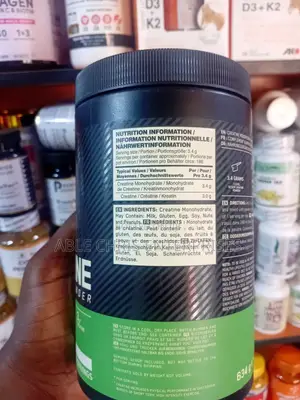 Optimum Nutrition Micronised Creatine Powder.