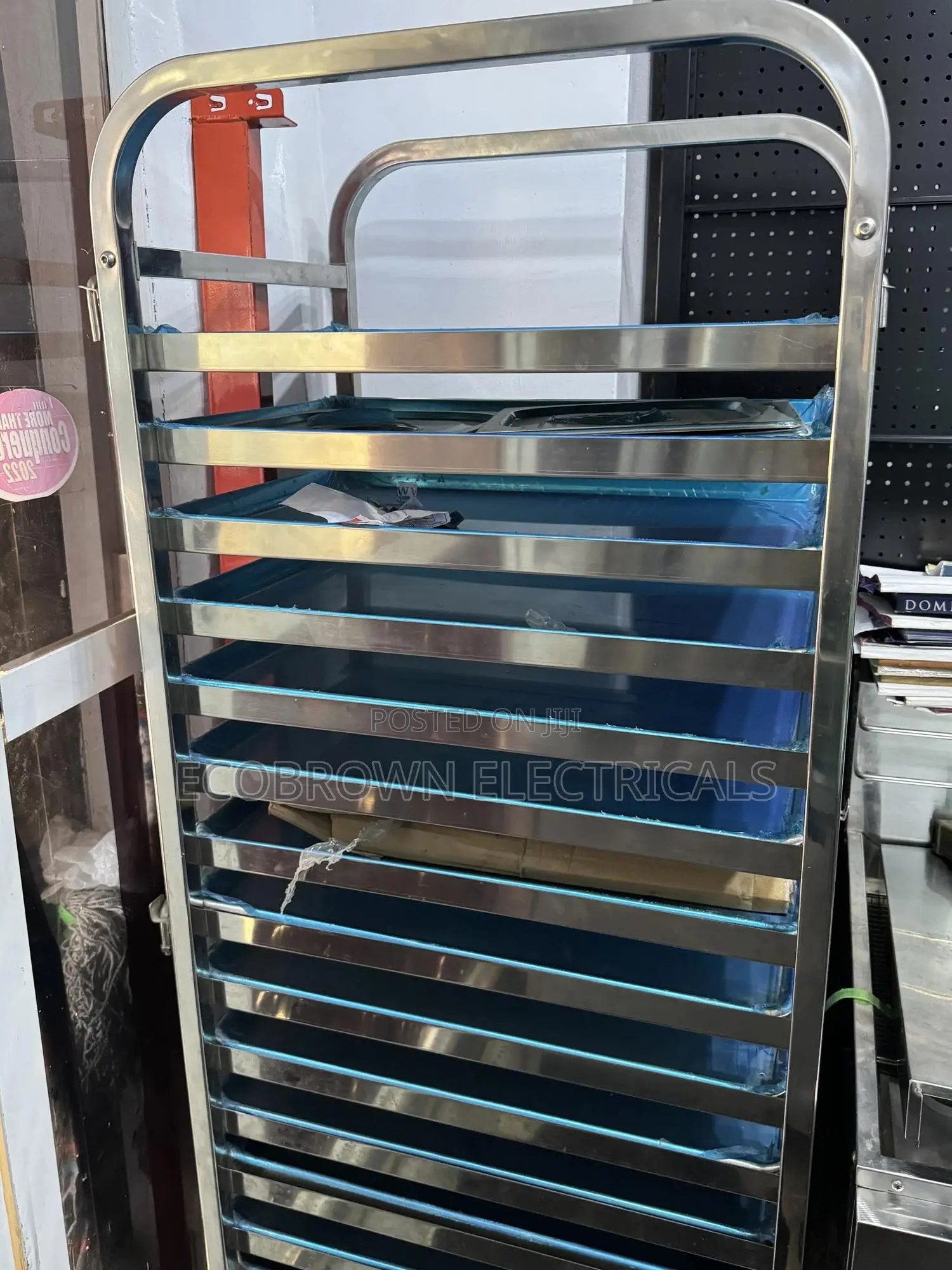 Stainless Steel Tray Rack Trolley