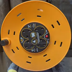50-Meter Cable Reel 1.5mm Copper With 4 Sockets