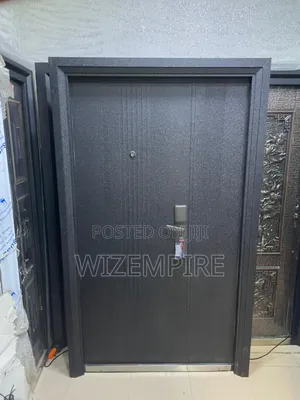 Security Black Steel Doors Available