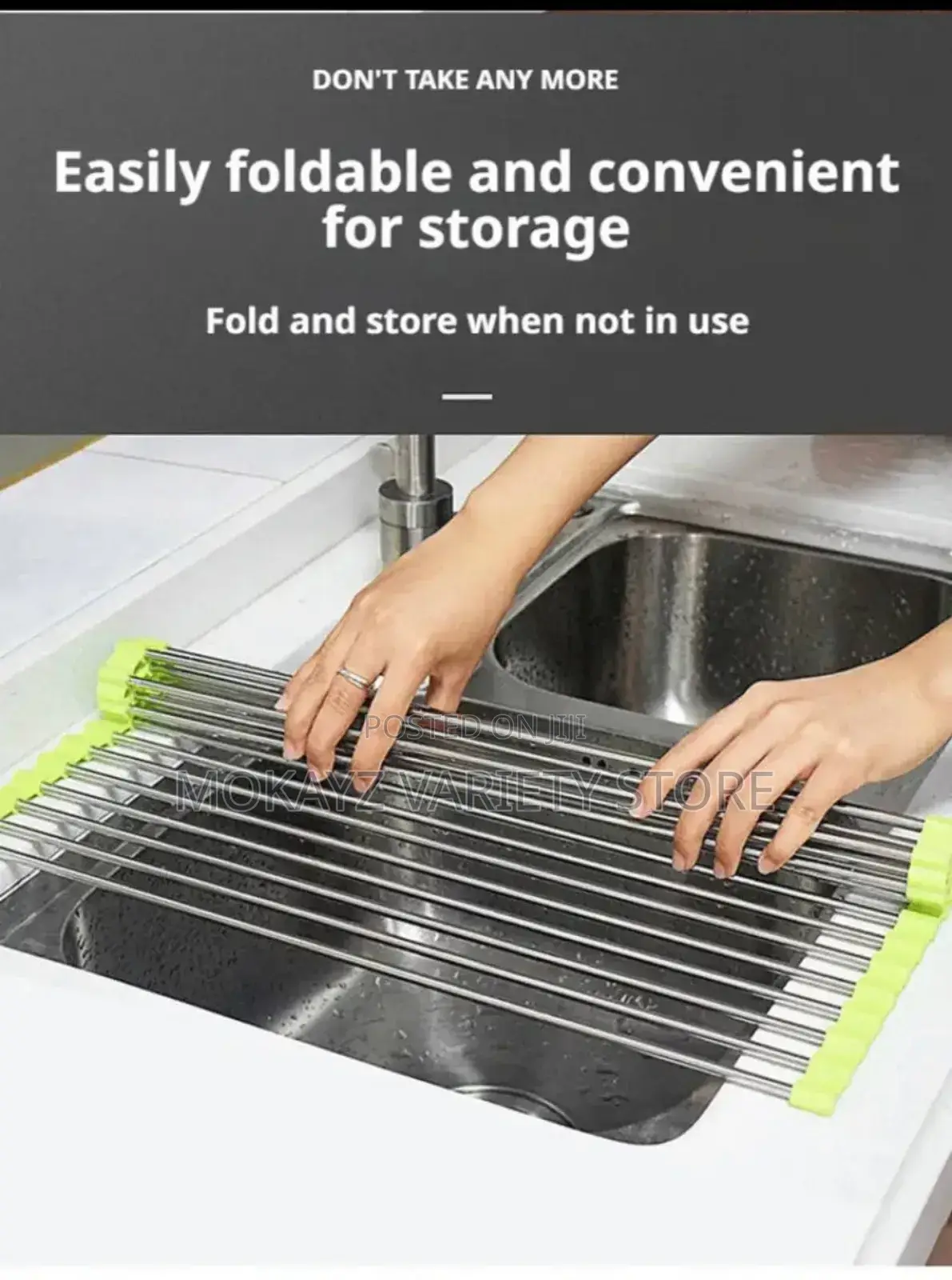Foldable Multipurpose Sink Drain Rack