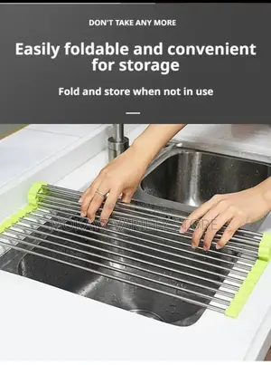 Foldable Multipurpose Sink Drain Rack