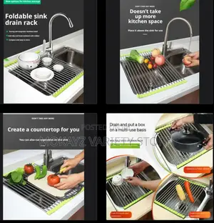 Foldable Multipurpose Sink Drain Rack