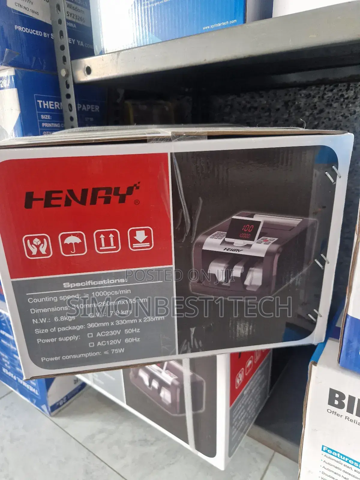 Henry Bill Counting Machine