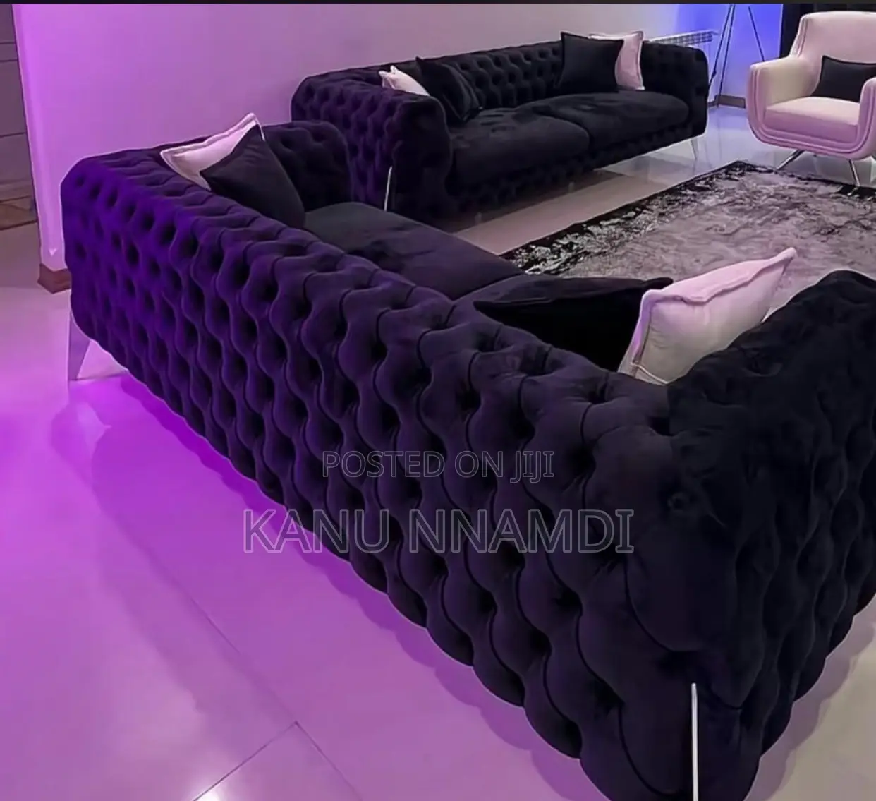 One Set of Chairs Bed Stand Tv Console