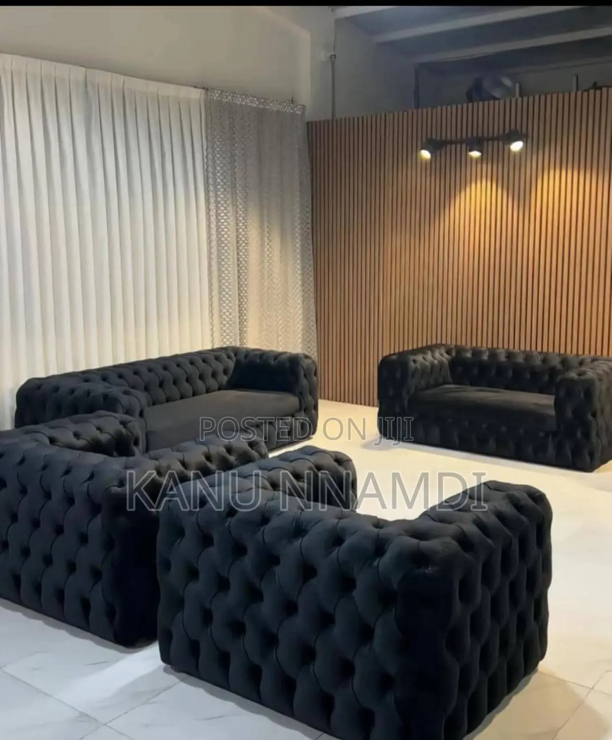 One Set of Chairs Bed Stand Tv Console
