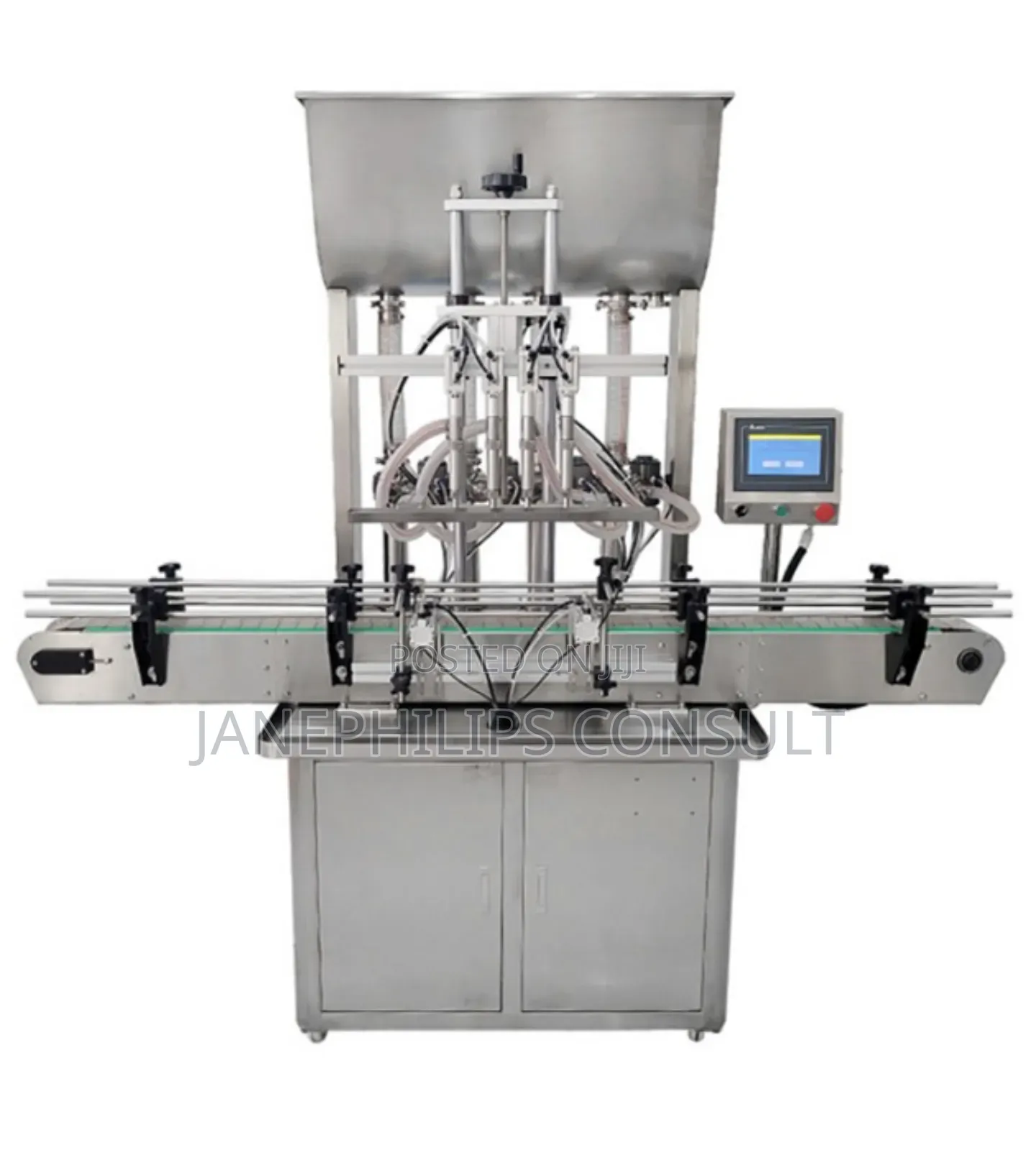 Automatic 4 Nozzle Yoghurt and Cream Filling Machine