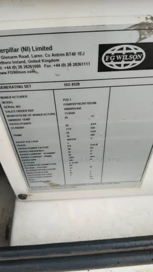 20kva Fg Wilson Soundproof *
