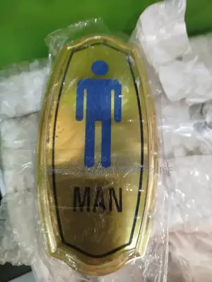Male Wc Toilet Door Sign – Abs Plastic Adhesive Plate