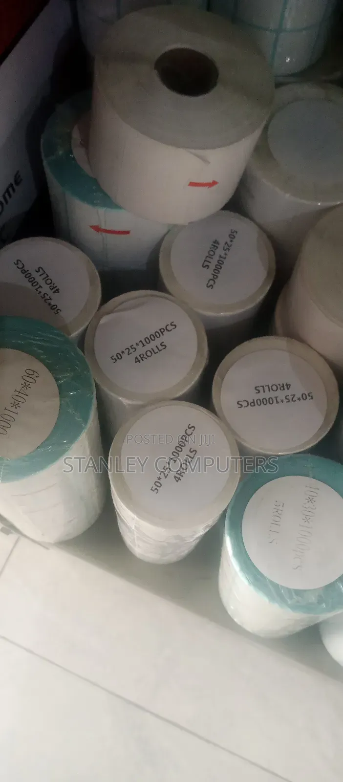 60+40) 50+25) 30+25 Barcode Paper