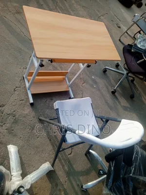 Chair and Adjustable Table