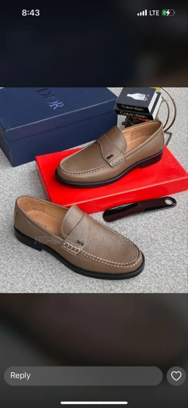 Ferragamo Black Leather Shoe