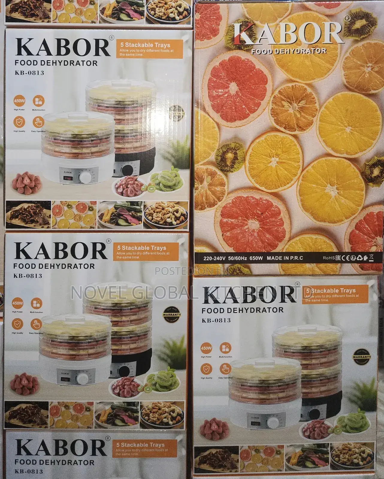 Kabor 5 Stackable Trays Dehydrator