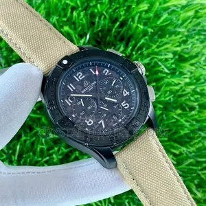 Breitling Quality Luxury Men Jean Strap Wristwatch