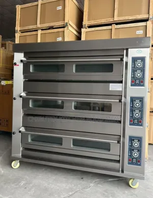 Industrial Gas Oven 3 Deck 9 Trays