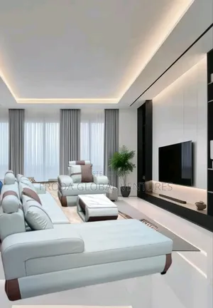 Quality Couch of L-Shape Sofa and Single Chair + Table. J01