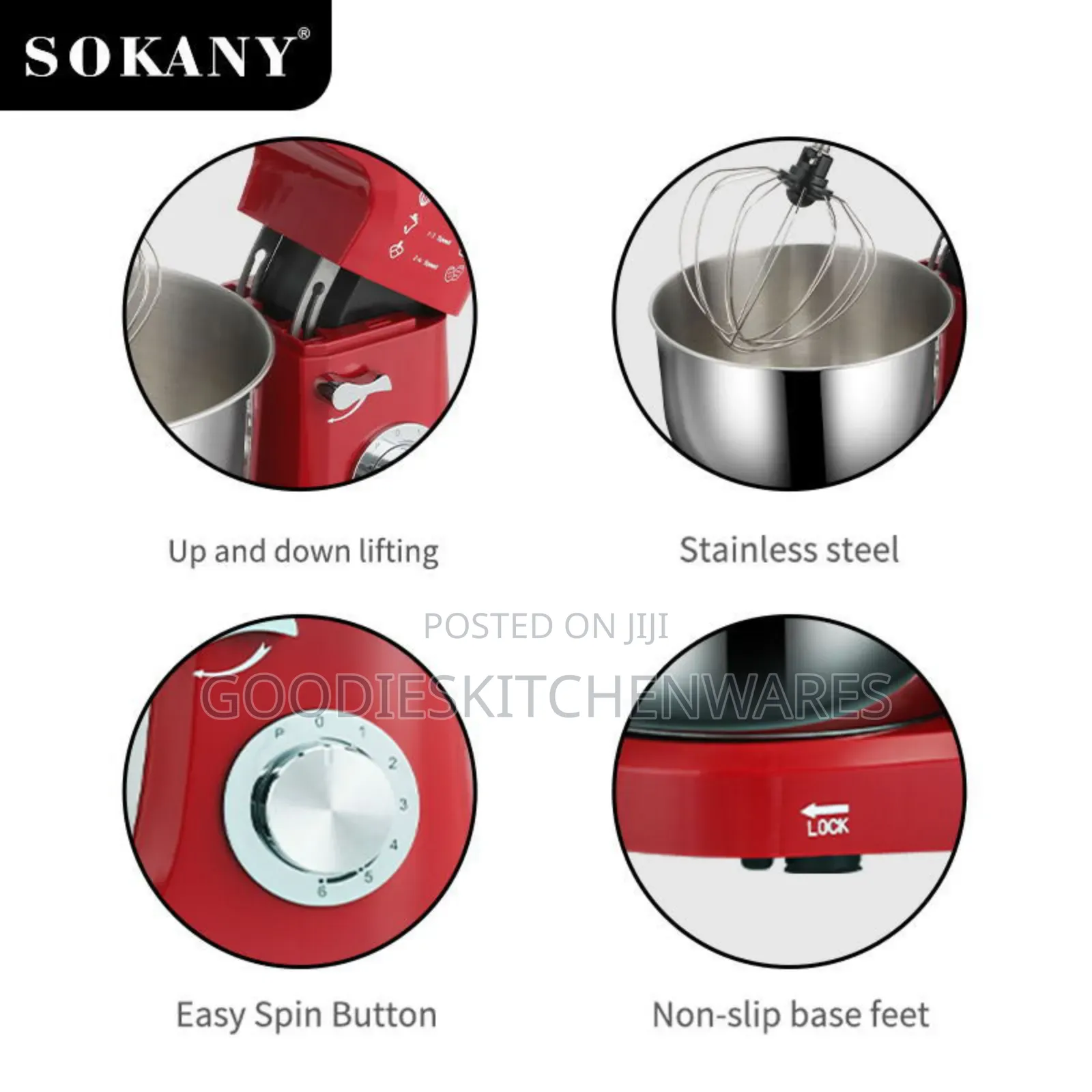 Sokany Mixer for Baking 6.2 Little