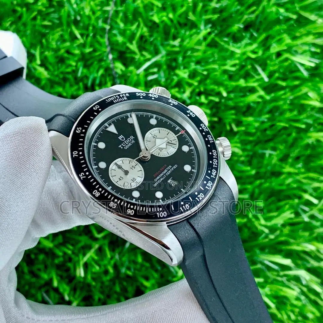 Tudor Quality Luxury Men Rubber Strap Wristwatch