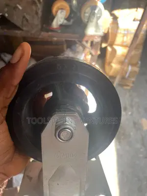 Heavy-Duty Rubber Caster Wheel With Brake (4pcs as Set)