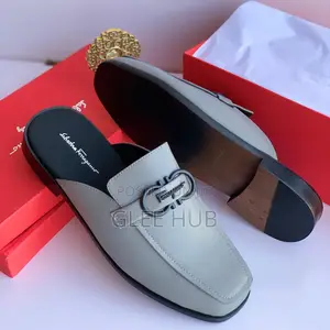 Salvatore Ferragamo Matte Half Shoe for Men