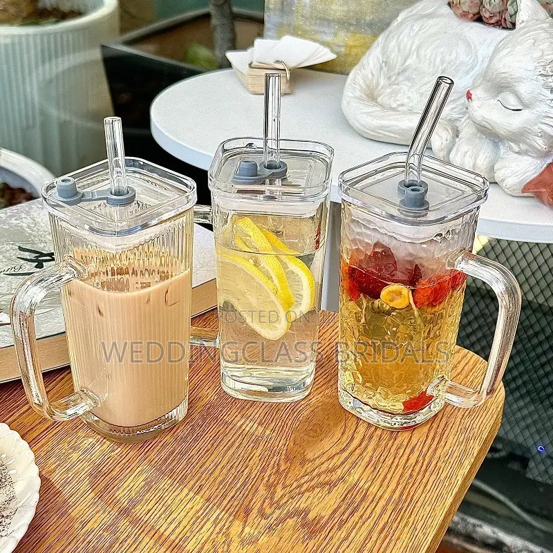 12pcs Glass Cups Water Bottle