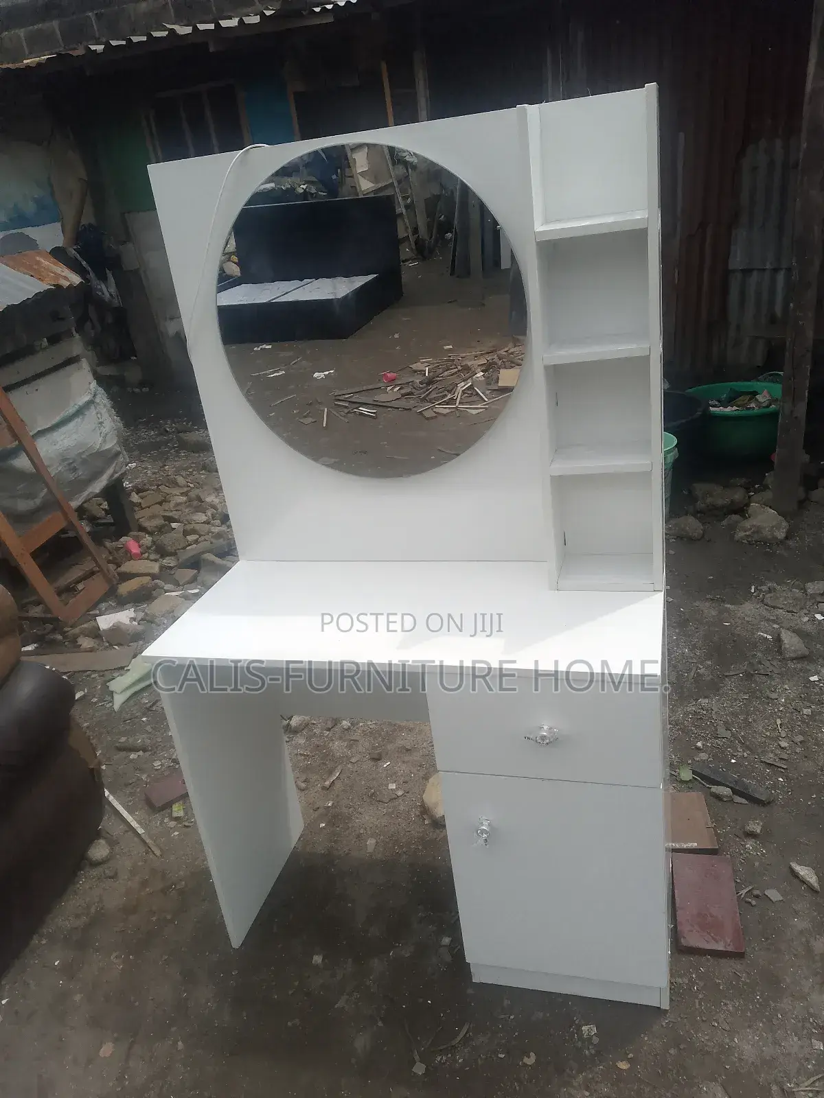 3ft Dressing Mirror. Off White Color